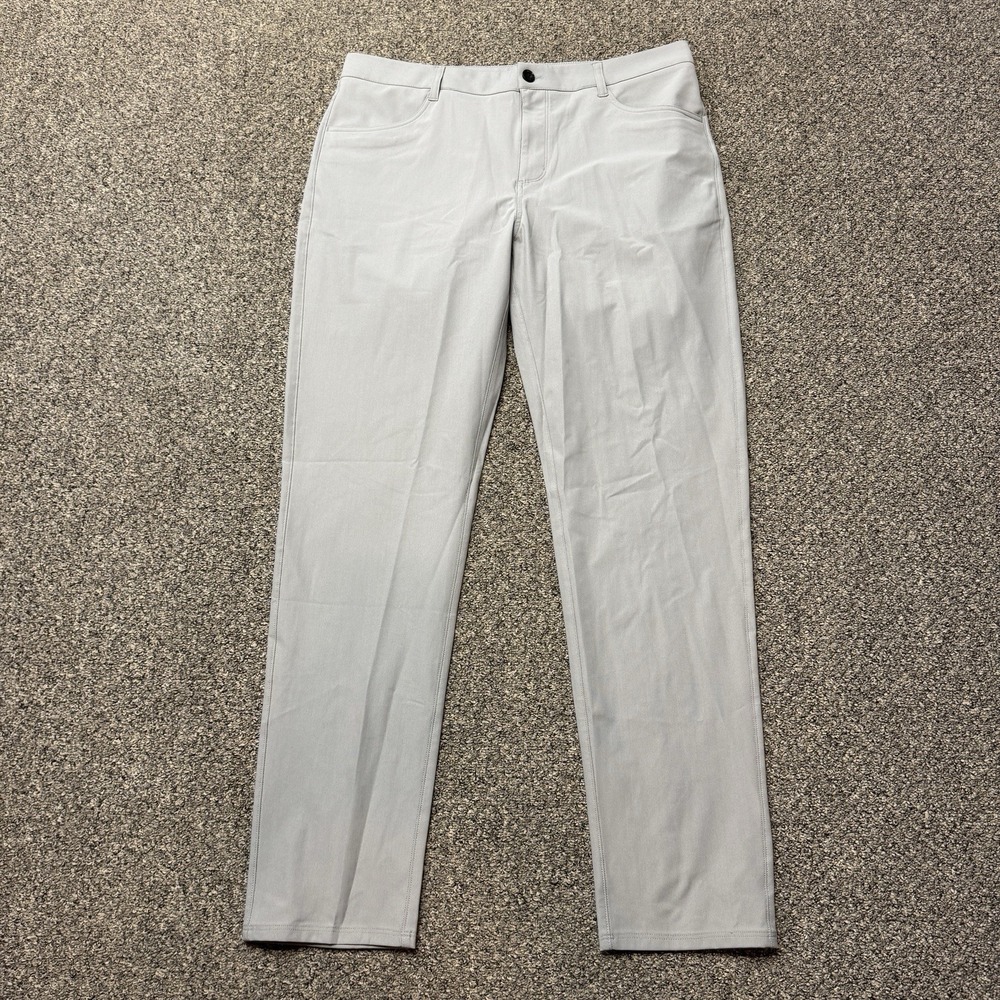 Vuori Meta Pant Performance Stretch Slim Fit Chino Mens 36x32 Gray V430 Tapered